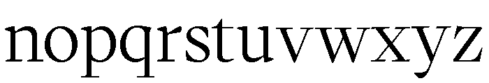 Writer Variable Regular 13 Font LOWERCASE