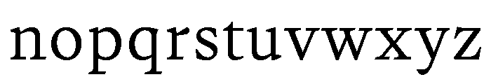 Writer Variable Regular 4 Font LOWERCASE