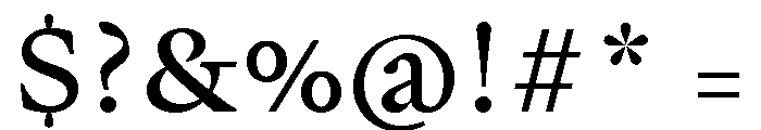 Writer Variable Regular 6 Font OTHER CHARS