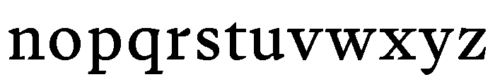 Writer Variable Regular 6 Font LOWERCASE
