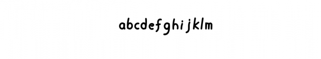 WS_Hand_Work.ttf Font LOWERCASE