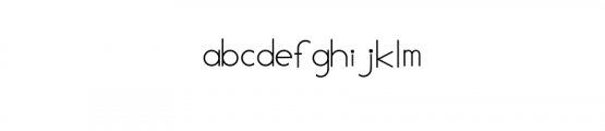 ws_free_line.ttf Font LOWERCASE