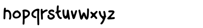 WS Handritn Font LOWERCASE