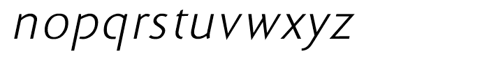 WTF Cyan Sans Light Italic Font LOWERCASE