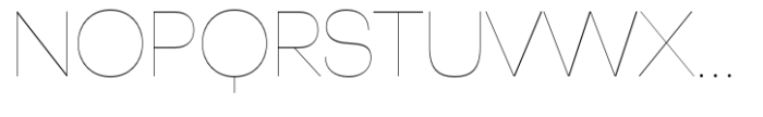 WT Null Thin Font UPPERCASE