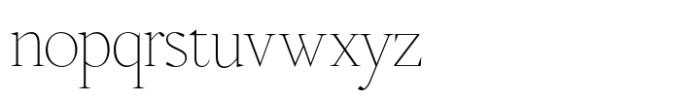 WT Solaire Display Hairline Font LOWERCASE