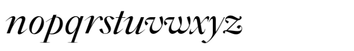 WT Solaire Display Italic Font LOWERCASE