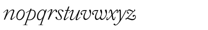 WT Solaire Text Hairline Italic Font LOWERCASE