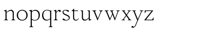 WT Solaire Text Hairline Font LOWERCASE