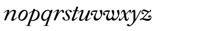 WT Solaire Text Italic Font LOWERCASE