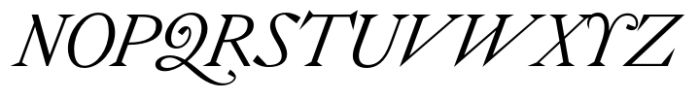 WT Solaire Text Light Italic Font UPPERCASE