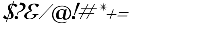 WT Solaire Text Medium Italic Font OTHER CHARS