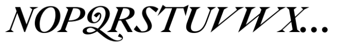 WT Solaire Text Medium Italic Font UPPERCASE