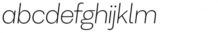 WT Volkolak Grotesque Thin Italic Font LOWERCASE