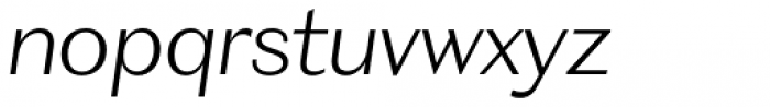 WT Volkolak Sans Display Thin Italic Font LOWERCASE