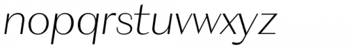 WT Volkolak Sans Poster Thin Italic Font LOWERCASE