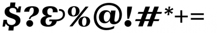 WT Volkolak Serif Caption Black Italic Font OTHER CHARS