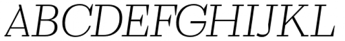 WT Volkolak Serif Display Thin Italic Font UPPERCASE