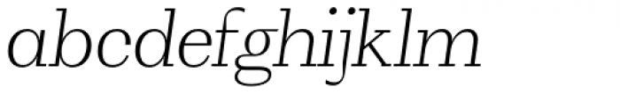 WT Volkolak Serif Display Thin Italic Font LOWERCASE
