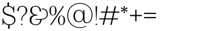WT Volkolak Serif Display Thin Font OTHER CHARS