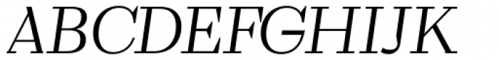 WT Volkolak Serif Display Ultra Light Italic Font UPPERCASE