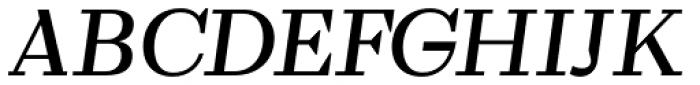 WT Volkolak Serif Text Regular Italic Font UPPERCASE