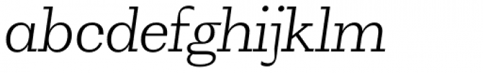 WT Volkolak Serif Text Thin Italic Font LOWERCASE