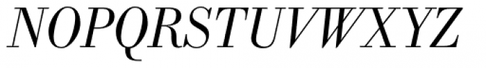 WTC Our Bodoni Light Italic Font UPPERCASE