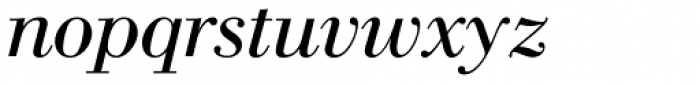 WTC Our Bodoni Regular Italic Font LOWERCASE