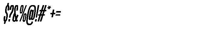 WTF Forma Compressed Bold Italic Font OTHER CHARS
