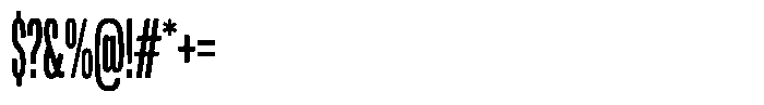 WTF Forma Compressed Bold Font OTHER CHARS