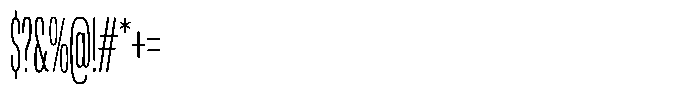 WTF Forma Compressed Light Font OTHER CHARS