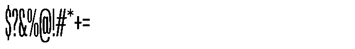 WTF Forma Compressed Font OTHER CHARS
