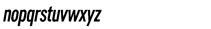 WTF Forma Condensed Bold Italic Font LOWERCASE