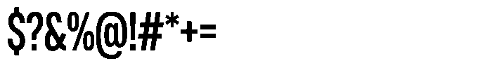 WTF Forma Condensed Bold Font OTHER CHARS