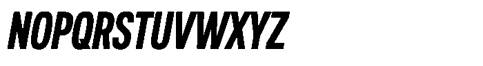 WTF Forma Condensed Heavy Italic Font UPPERCASE
