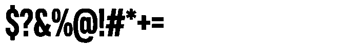 WTF Forma Condensed Heavy Font OTHER CHARS