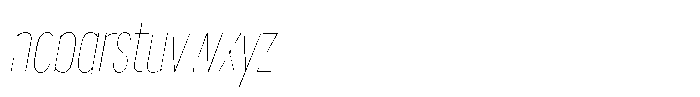 WTF Forma Condensed Thin Italic Font LOWERCASE