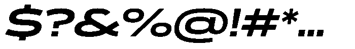 WTF Forma Expanded Bold Italic Font OTHER CHARS