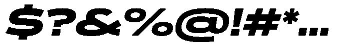 WTF Forma Expanded Heavy Italic Font OTHER CHARS