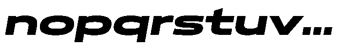 WTF Forma Expanded Heavy Italic Font LOWERCASE