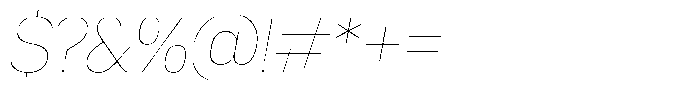 WTF Forma Thin Italic Font OTHER CHARS