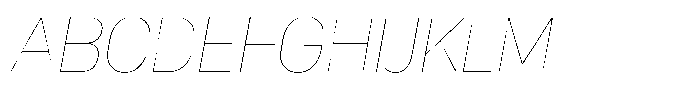 WTF Forma Thin Italic Font UPPERCASE