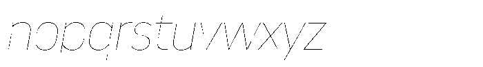 WTF Forma Thin Italic Font LOWERCASE