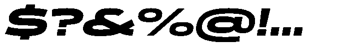 WTF Forma Wide Heavy Italic Font OTHER CHARS