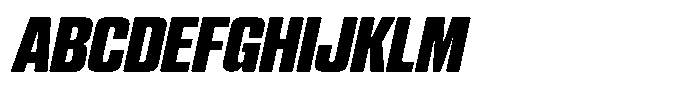 WTF Hammer Compressed Italic Font UPPERCASE