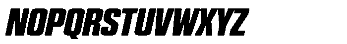 WTF Hammer Compressed Italic Font UPPERCASE