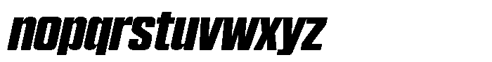 WTF Hammer Compressed Italic Font LOWERCASE