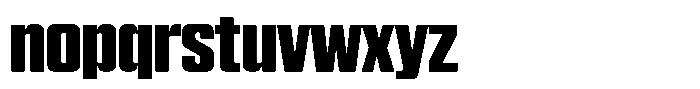 WTF Hammer Compressed Font LOWERCASE