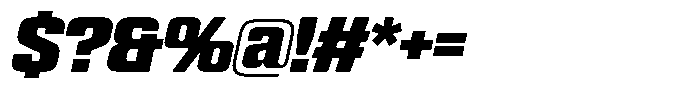 WTF Hammer Condensed Italic Font OTHER CHARS